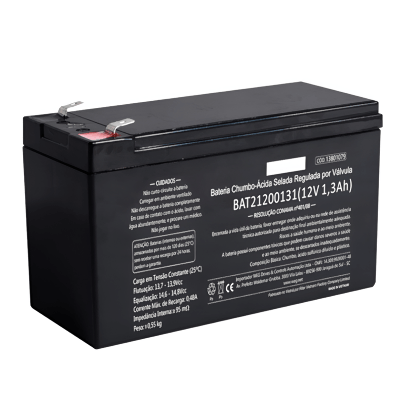 Bateria Chumbo-Acido Recar 12V 1,3Ah BAT21200131 Weg