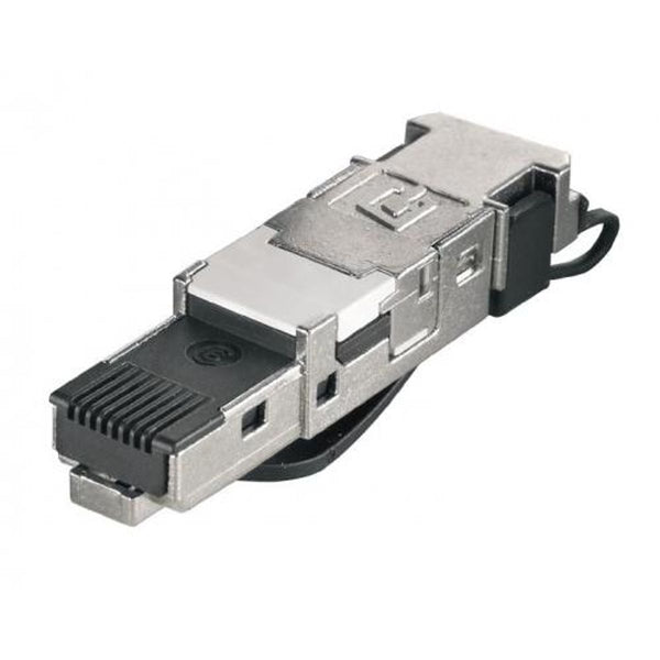 Conector Rj45 Macho Blindado 8 Polos Categoria 6a T568a/B - IEPSRJ45FHBK - CONEXEL